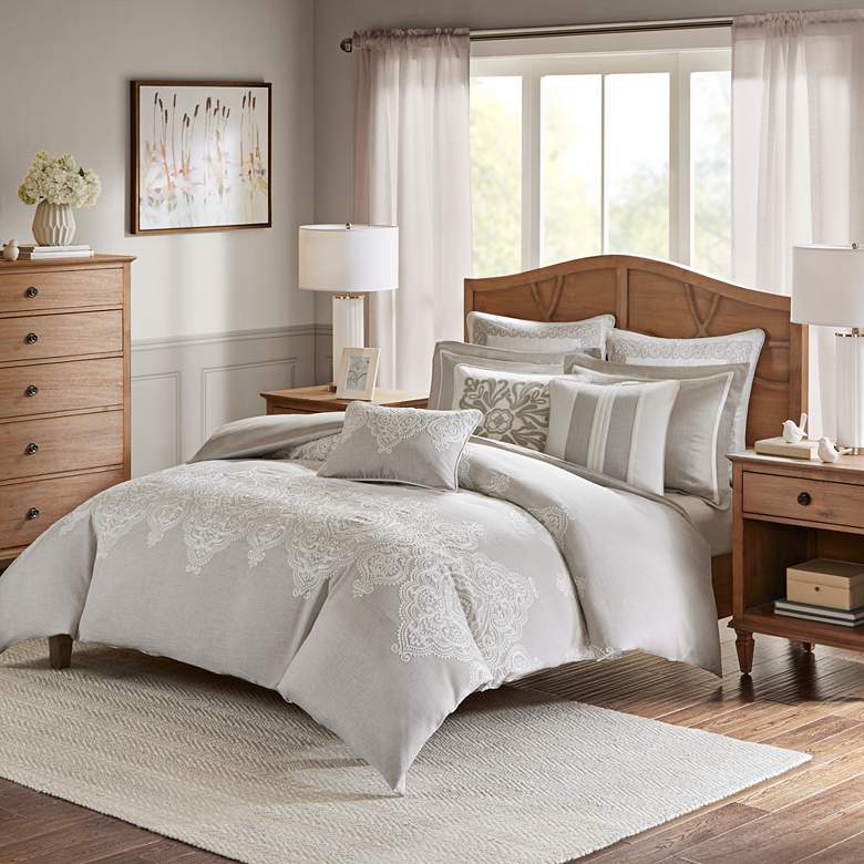 Image 1 Barely There Natural 8-Piece Queen Comforter Set
