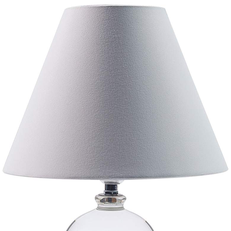 Image 2 Bari 15" High Clear Crystal Vase-Shaped Mini Table Lamp more views
