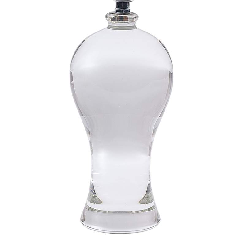 Image 3 Bari 15" High Clear Crystal Vase-Shaped Mini Table Lamp more views