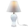 5_Bari 15" High Clear Crystal Vase-Shaped Mini Table Lamp more views