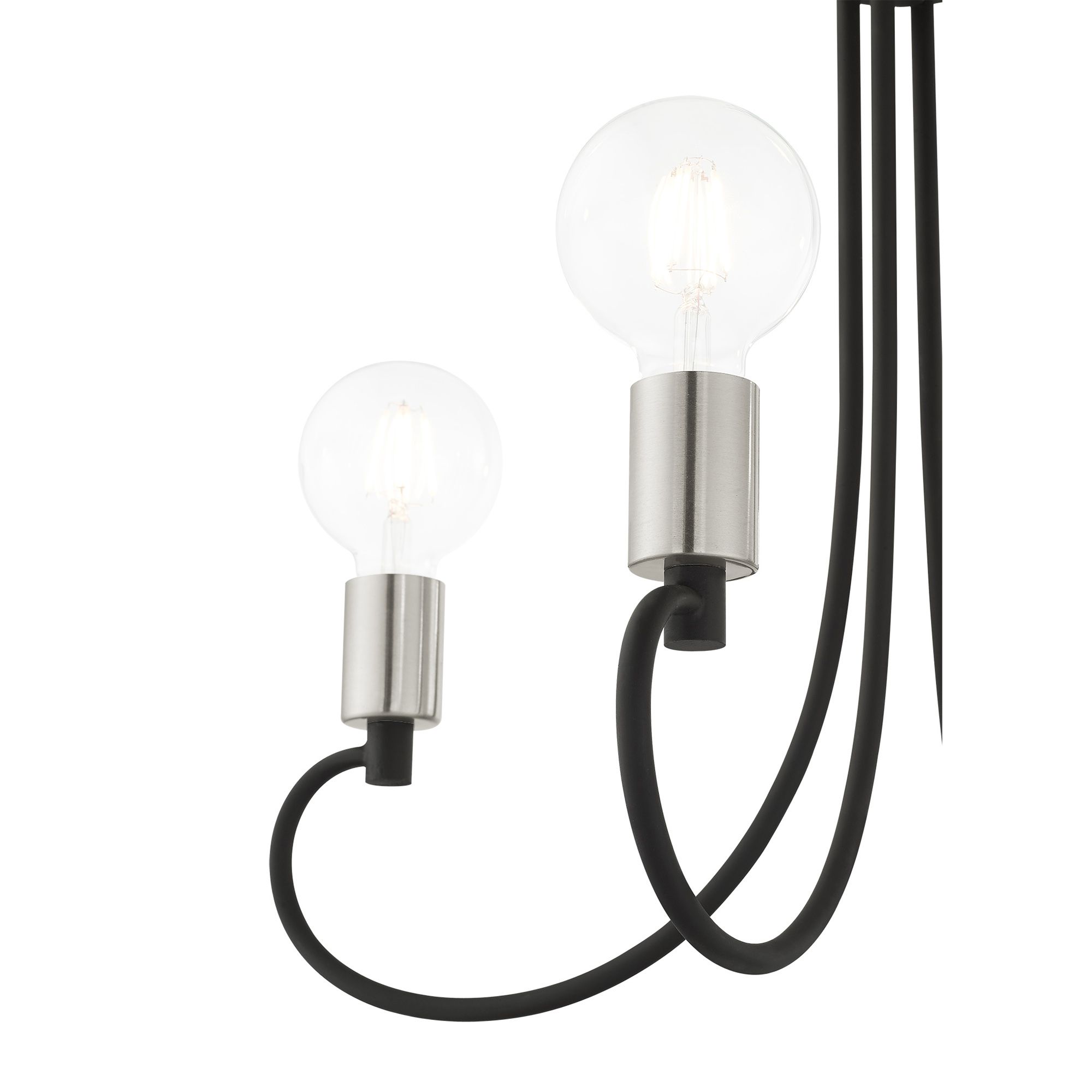 Bari 4 Light Black Chandelier