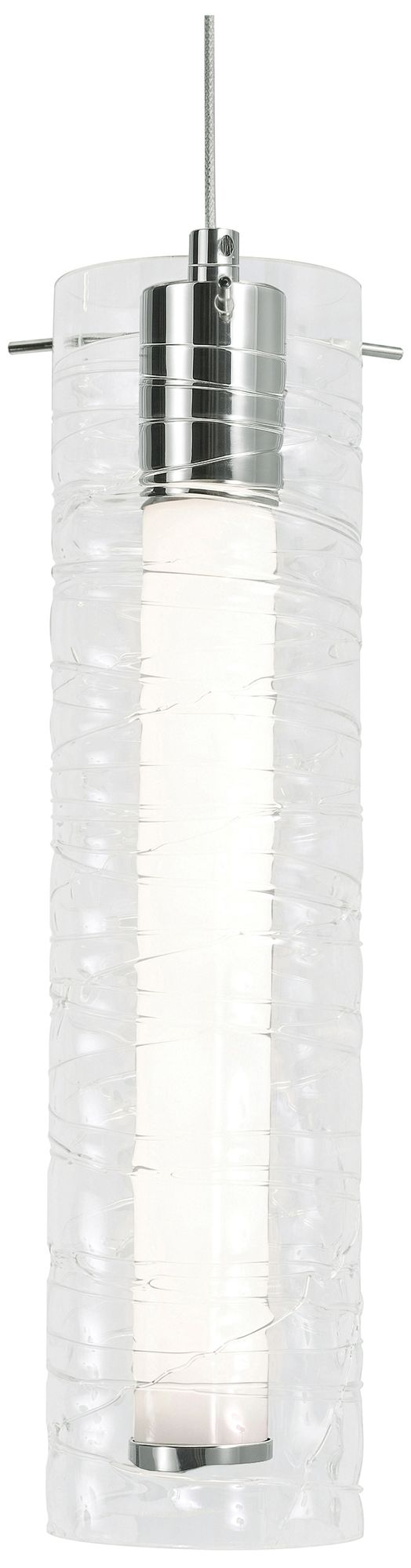 Bari 4" Wide Polished Chrome LED Pendant