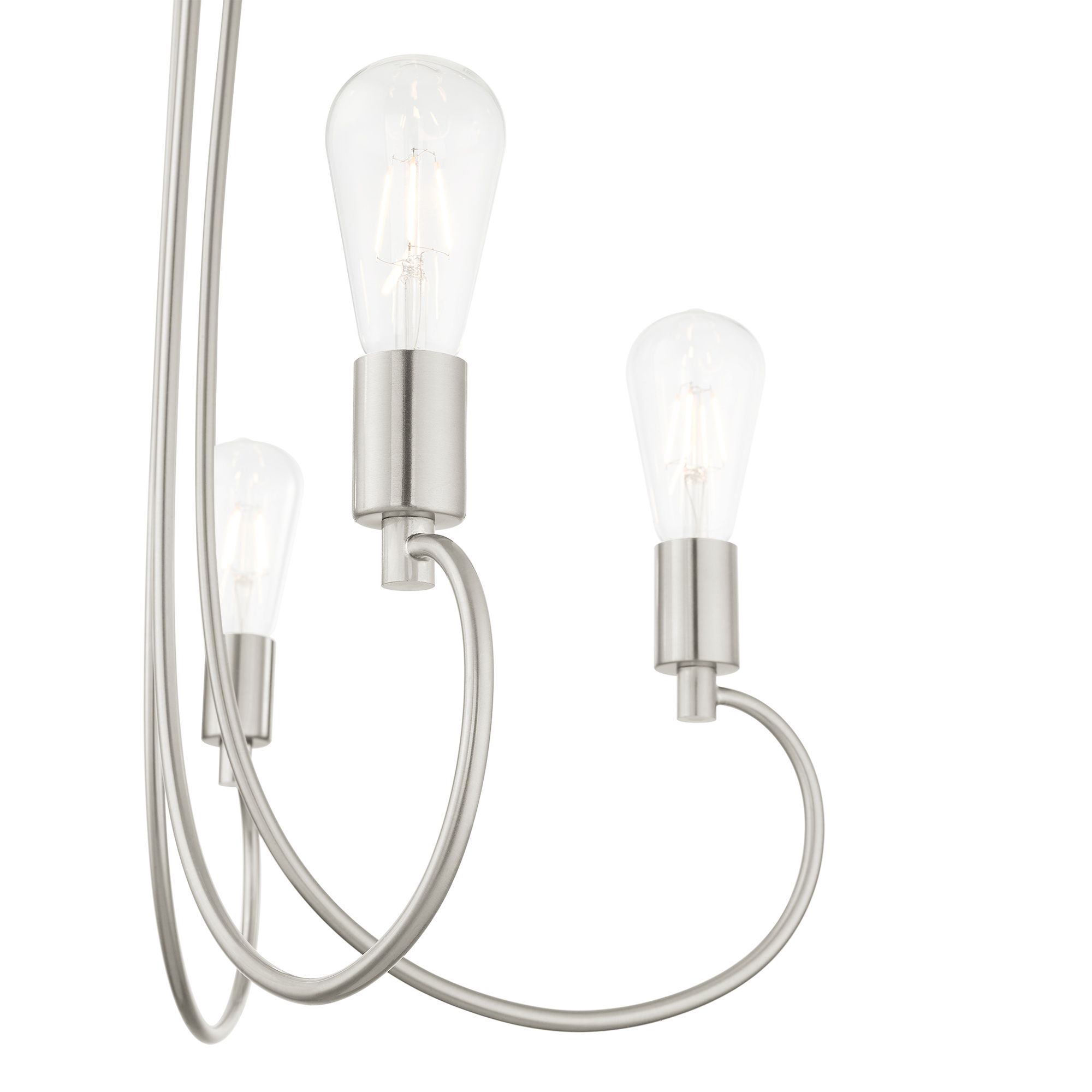 Bari 5 Light Brushed Nickel Chandelier