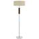 Bari Chrome Metal 2-Light Floor Lamp