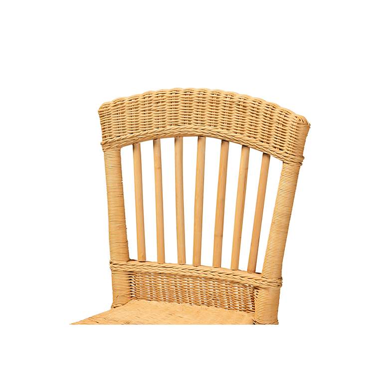 Image 3 Barito 24 1/2" Natural Brown Rattan Counter Stool more views