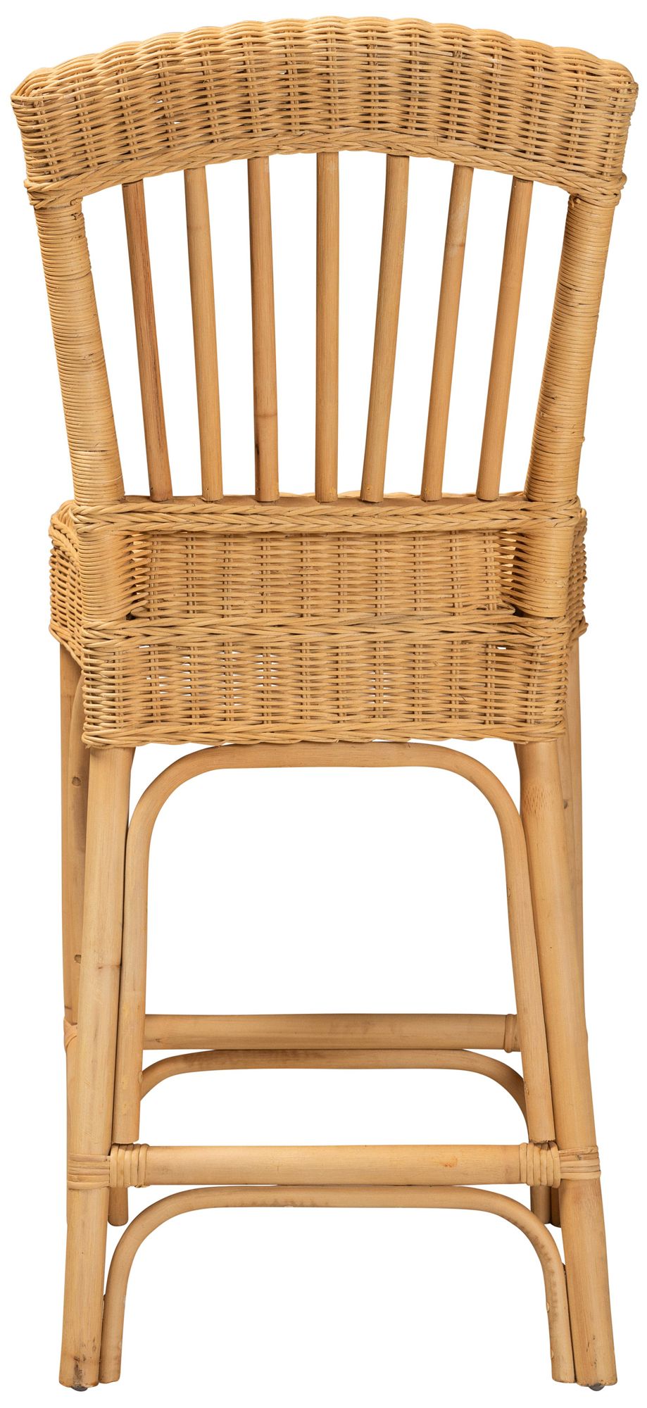 Barito 24 1/2" Natural Brown Rattan Counter Stool