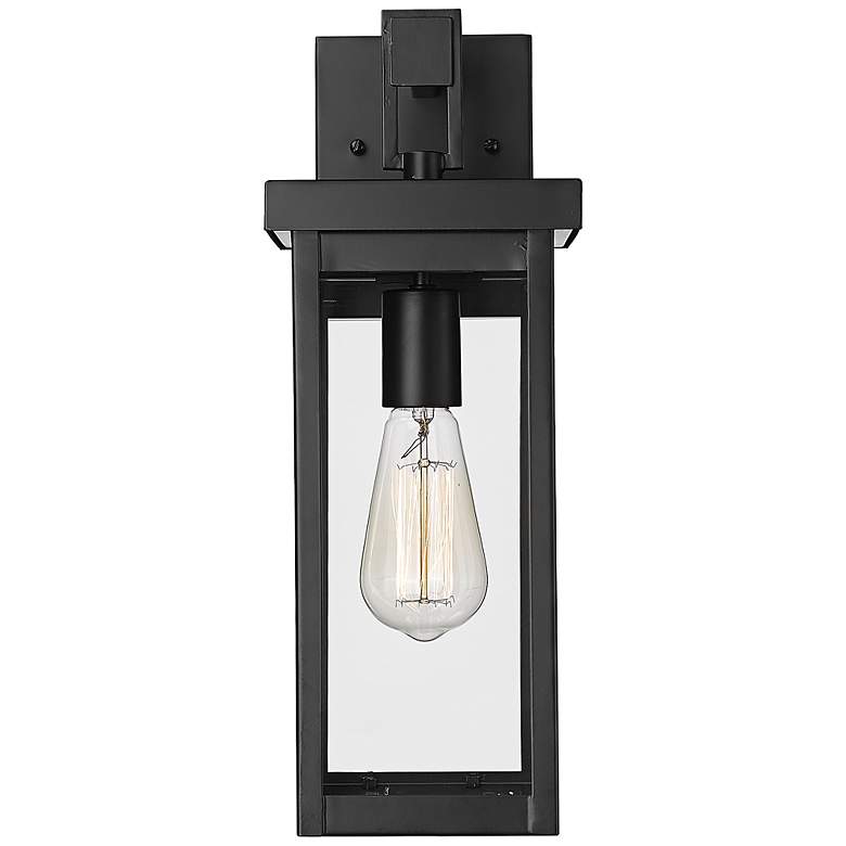 Image 1 Barkeley 16" High Black Outdoor Wall Light
