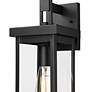 3_Barkeley 16" High Black Outdoor Wall Light more views