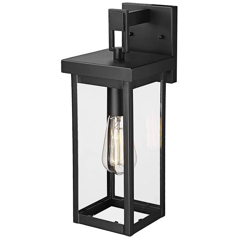Image 5 Barkeley 16" High Black Outdoor Wall Light more views