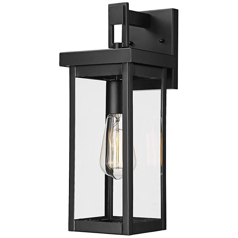 Image 6 Barkeley 16" High Black Outdoor Wall Light more views