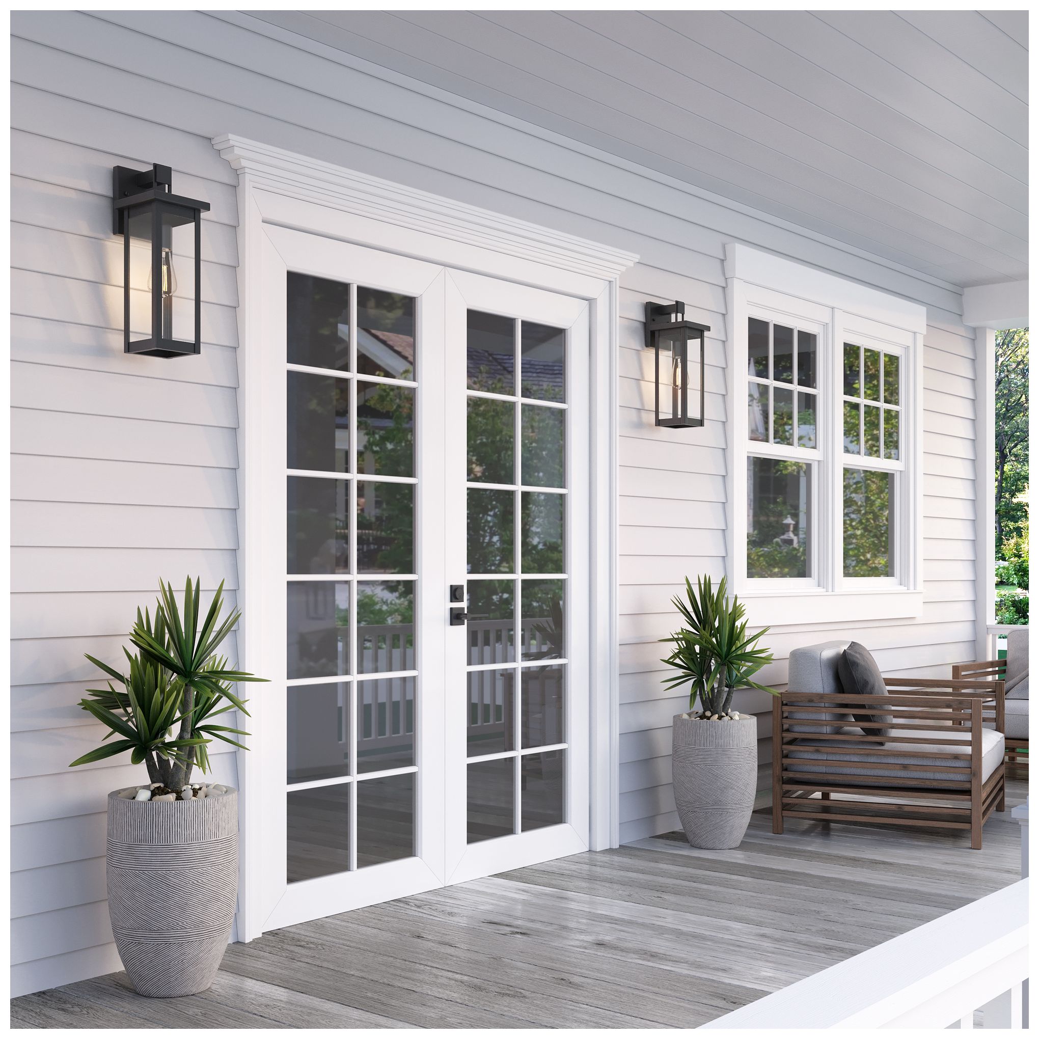 Barkeley 16" High Black Outdoor Wall Light