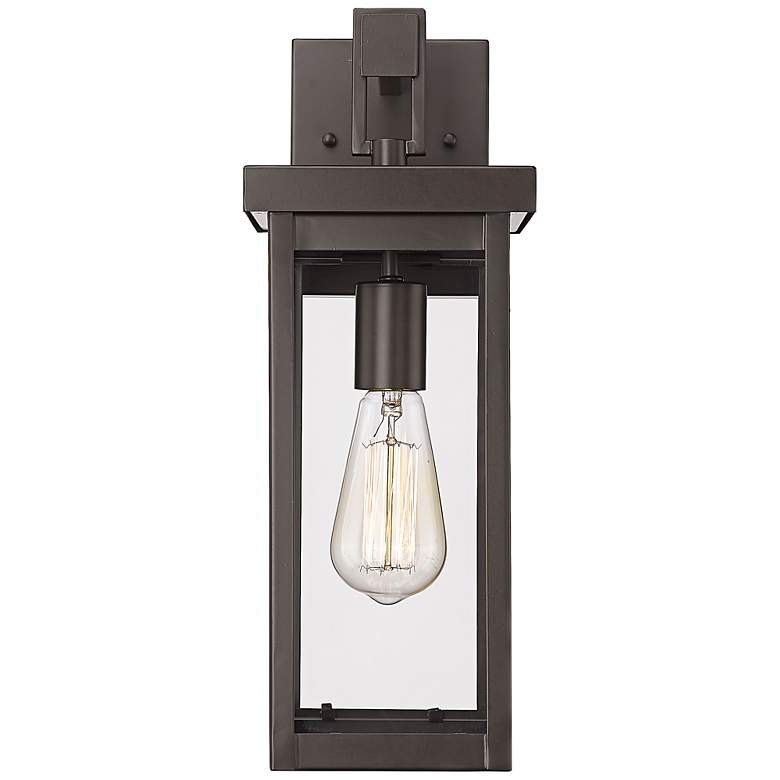 Image 1 Barkeley 16" High Powder-Coated Bronze Outdoor Wall Light