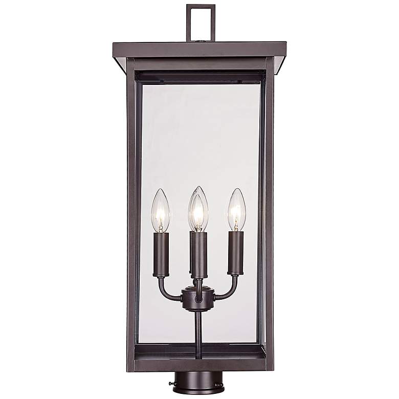 Image 1 Barkeley 26 1/4"H Powder Coated Bronze Outdoor Post Lantern