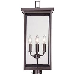 Barkeley 26 1/4"H Powder Coated Bronze Outdoor Post Lantern