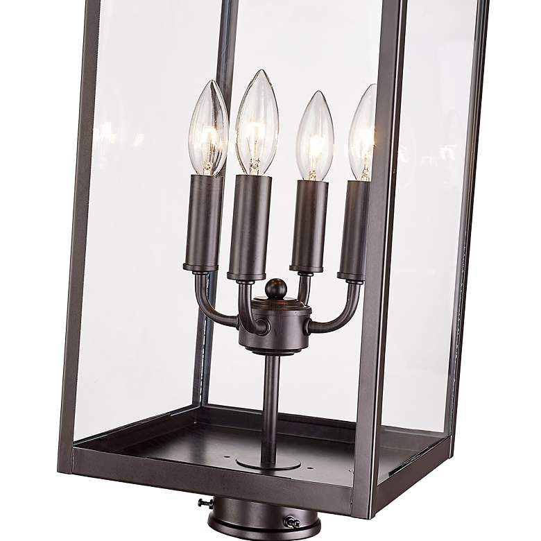 Image 3 Barkeley 26 1/4"H Powder Coated Bronze Outdoor Post Lantern more views
