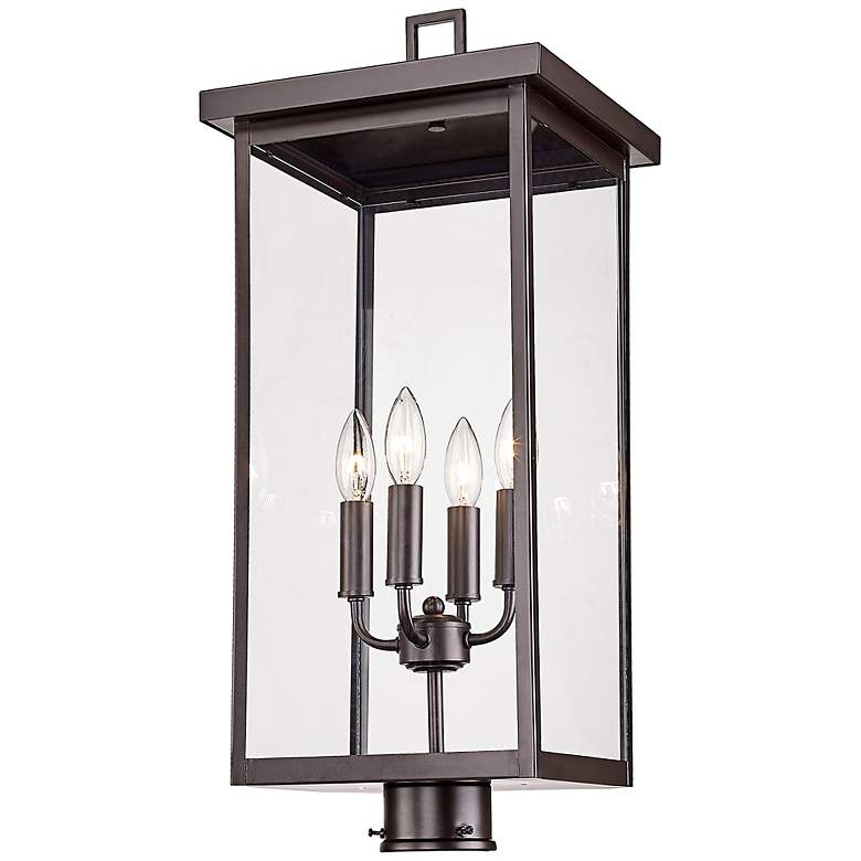 Image 5 Barkeley 26 1/4"H Powder Coated Bronze Outdoor Post Lantern more views