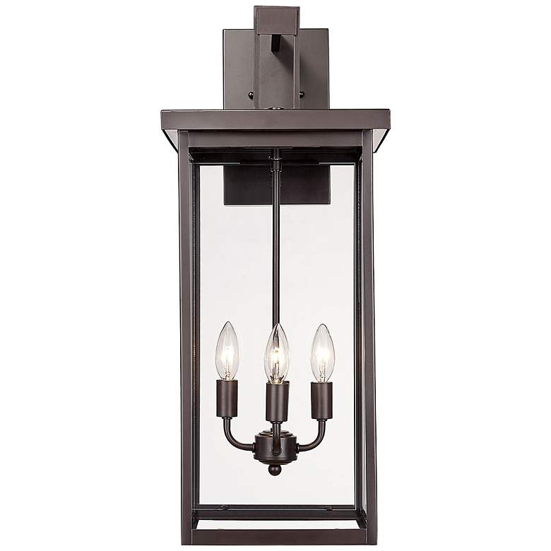 Image 1 Barkeley 27" High Powder Coated Bronze Outdoor Wall Light