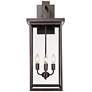 1_Barkeley 27" High Powder Coated Bronze Outdoor Wall Light
