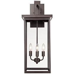 Barkeley 27" High Powder Coated Bronze Outdoor Wall Light