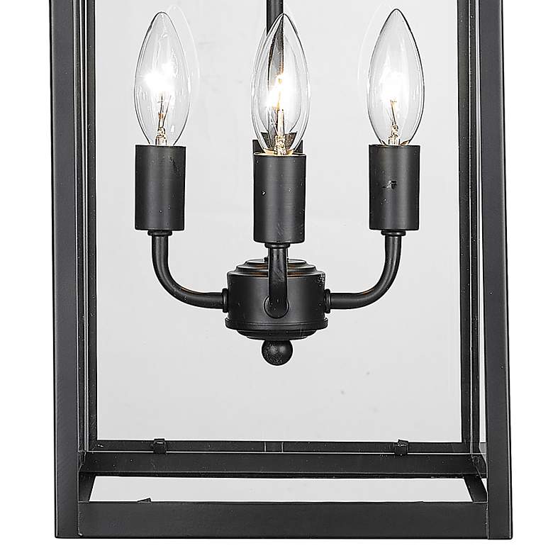 Image 2 Barkeley 27"H Powder-Coated Black 4-Light Outdoor Wall Light more views