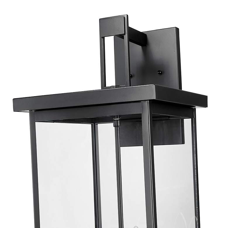 Image 3 Barkeley 27"H Powder-Coated Black 4-Light Outdoor Wall Light more views