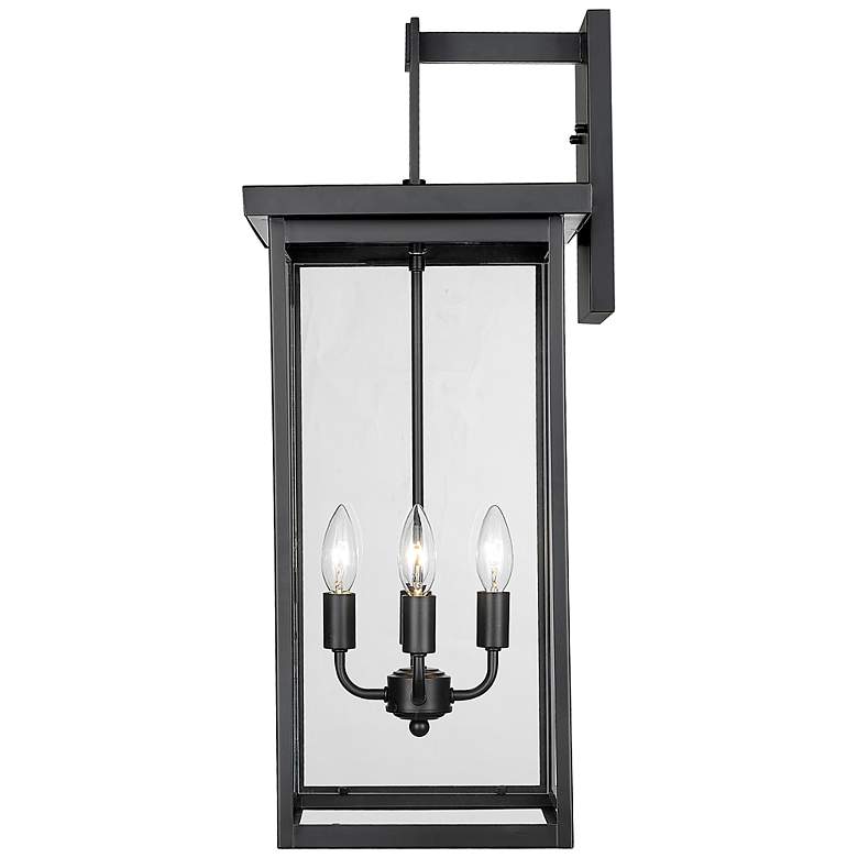 Image 4 Barkeley 27"H Powder-Coated Black 4-Light Outdoor Wall Light more views