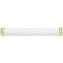 Barkley 48" Wide Gold and White Bath Bar Vanity Wall Light