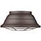 Barlett 16 1/4"W Textured Bronze UV Outdoor Flushmount Ceiling Light