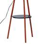 4_Barley Black and Walnut Tripod Floor Lamp with Shelf more views