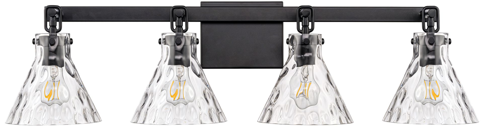 Image 3 Barlon 34.75" Wide 4-Light Vanity in Matte Black more views