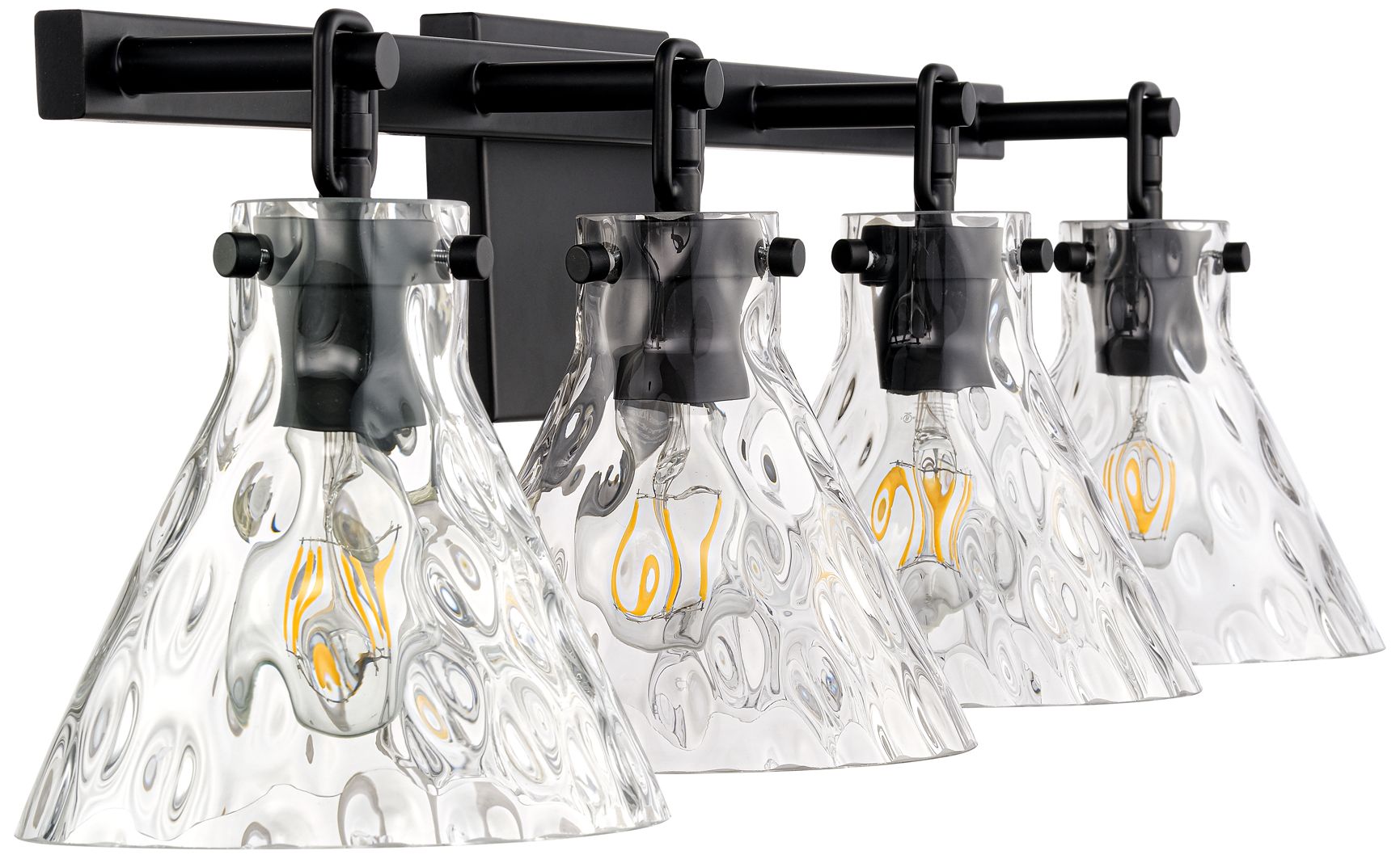 Image 6 Barlon 34.75" Wide 4-Light Vanity in Matte Black more views