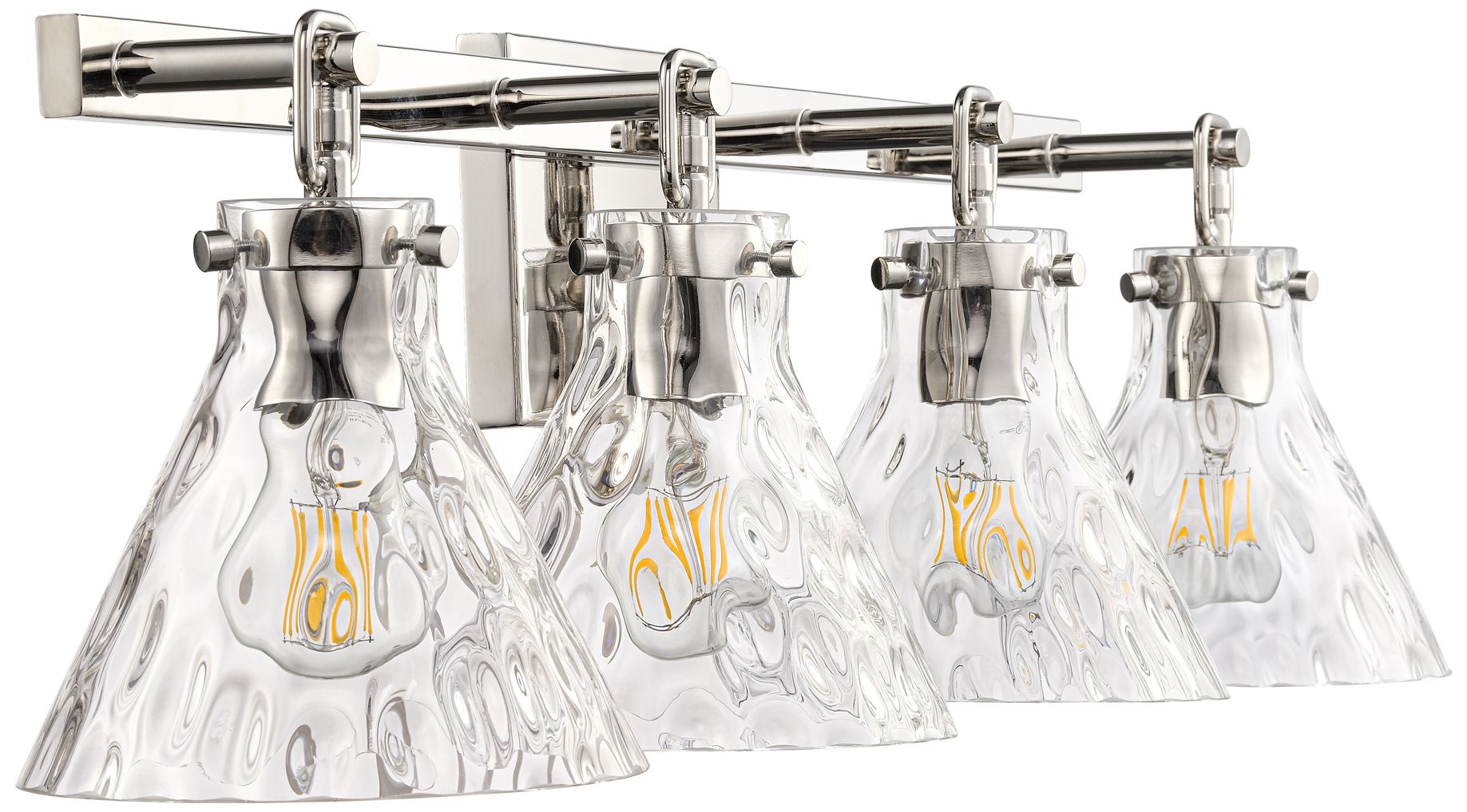 Image 5 Barlon 34.75" Wide 4-Light Vanity in Polished Nickel more views