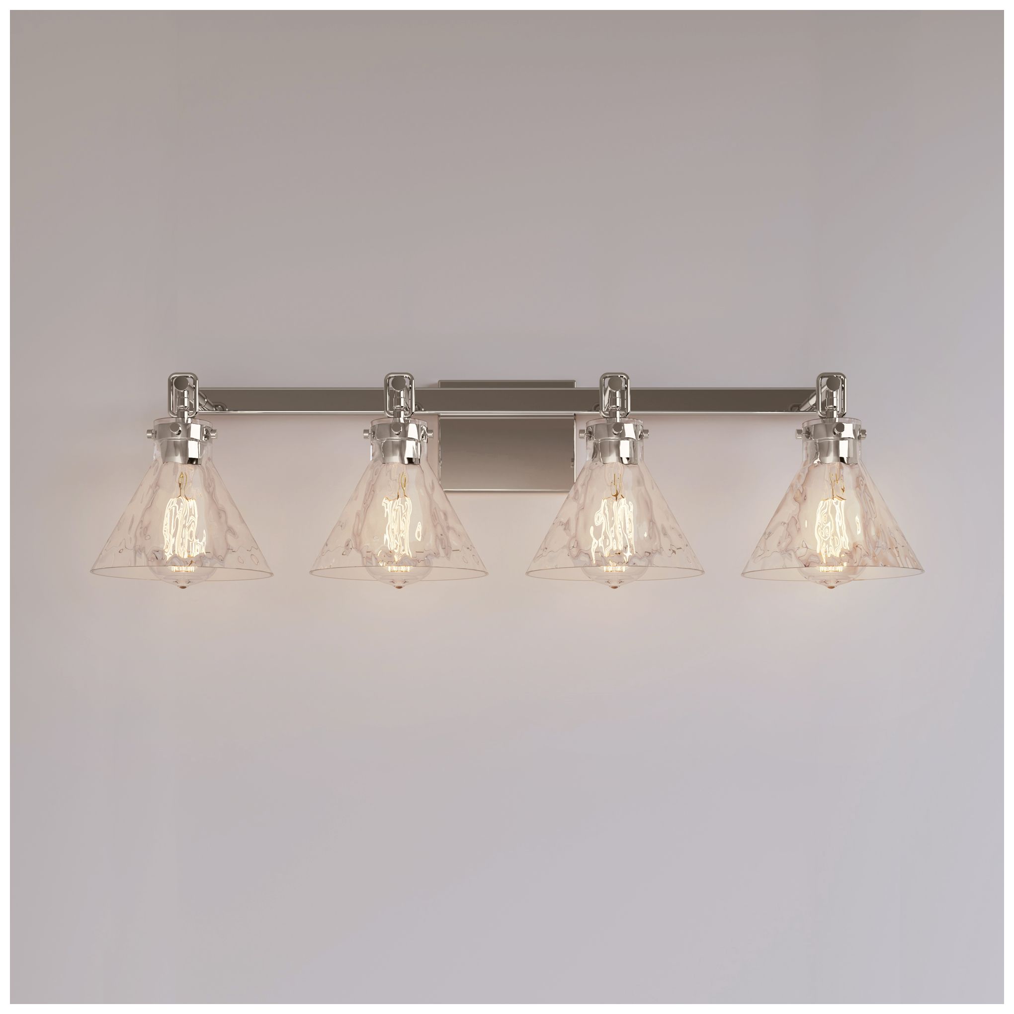 Image 7 Barlon 34.75" Wide 4-Light Vanity in Polished Nickel more views