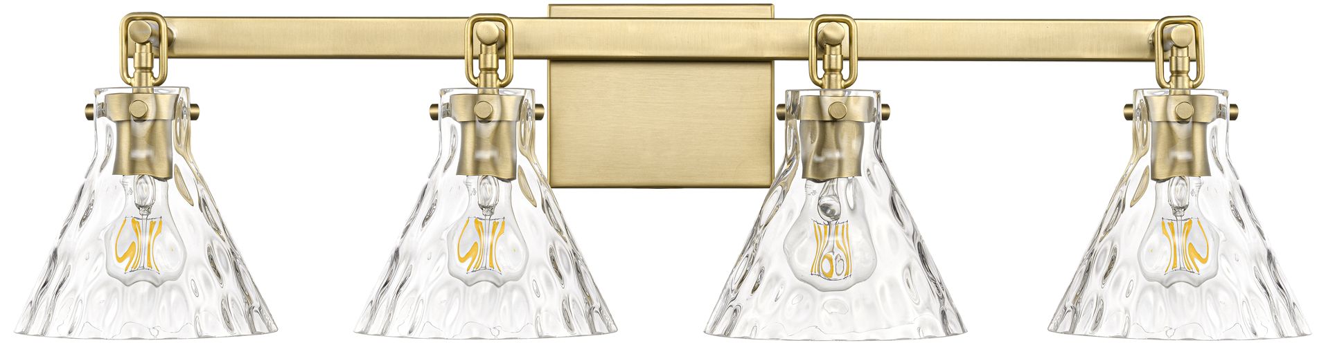 Image 3 Barlon 34.75" Wide 4-Light Vanity in Vintage Brass more views