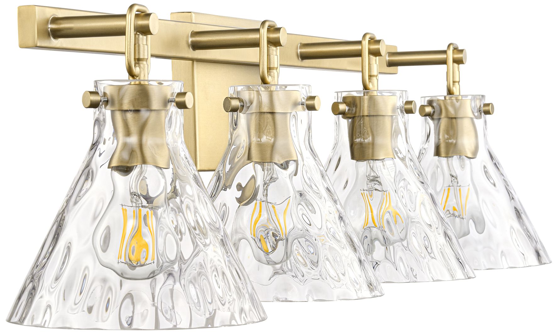 Image 6 Barlon 34.75" Wide 4-Light Vanity in Vintage Brass more views