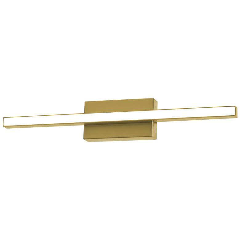 Image 1 Barlow 18" Wide Satin Brass LED Vanity Bath Light