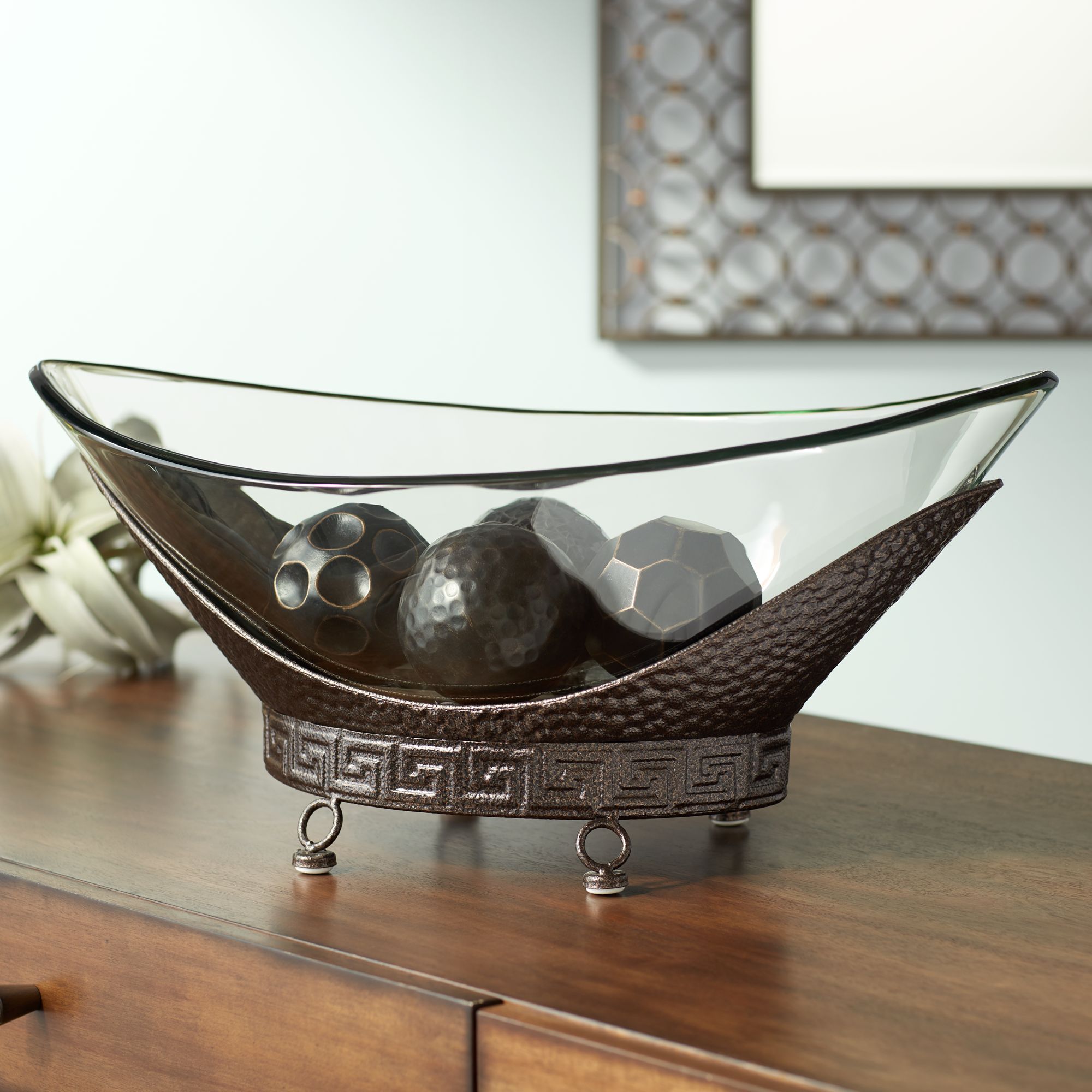 Large Decorative Glass Bowl: Elevate Your Home Décor