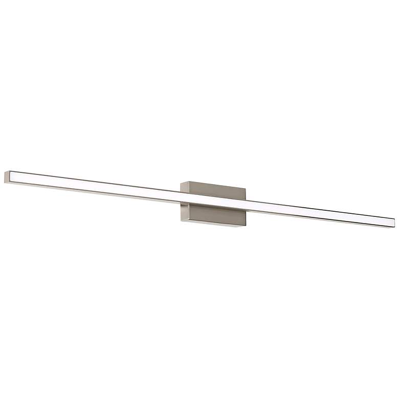 Image 1 Barlow 36" Wide Satin Nickel LED Vanity Bath Light