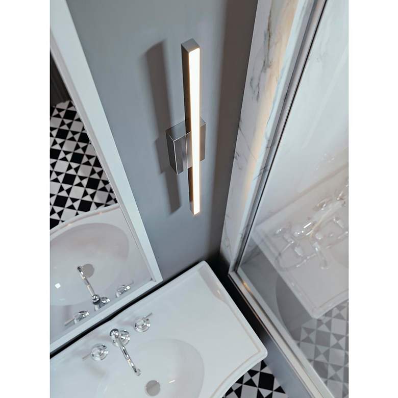 Image 3 Barlow 36" Wide Satin Nickel LED Vanity Bath Light more views
