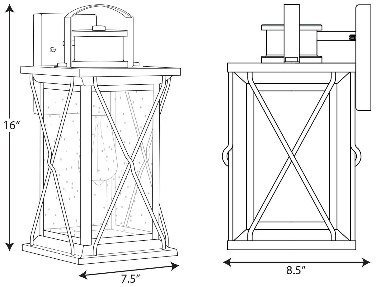 Image 4 Barlowe Collection One-Light Medium Wall Lantern more views