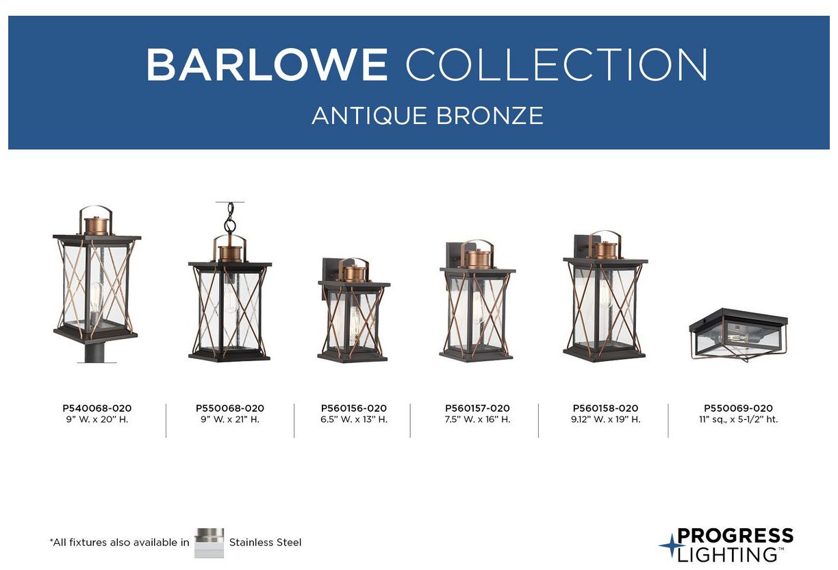 Barlowe Collection Two-Light Clear Seeded Glass Flush Mount Ceiling Light