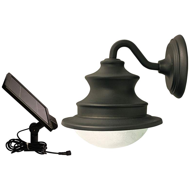 Image 1 Barn Bronze 12" High Solar LED Outdoor Wall Light