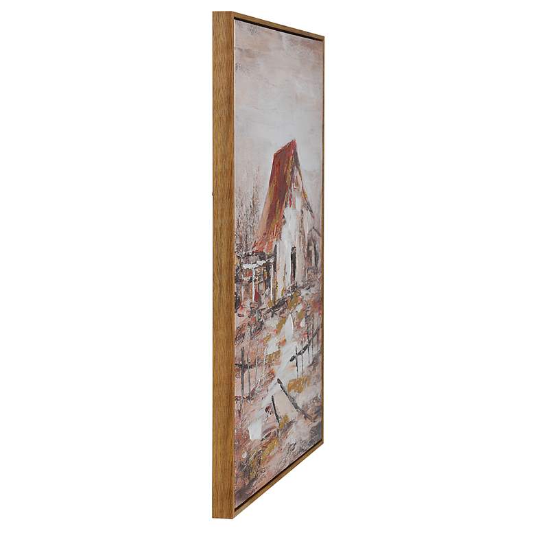 Image 3 Barn House 35.4"H x 23.6"W Canvas Multi Color Framed Wall Art more views