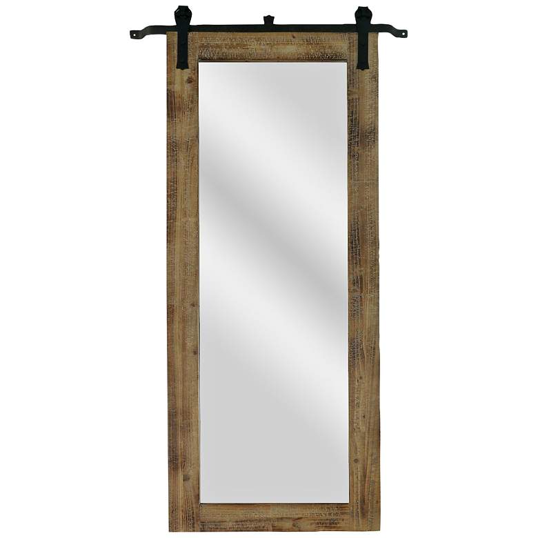 Image 1 Barn House Natural 31 inch x 70 1/2 inch Floor Mirror