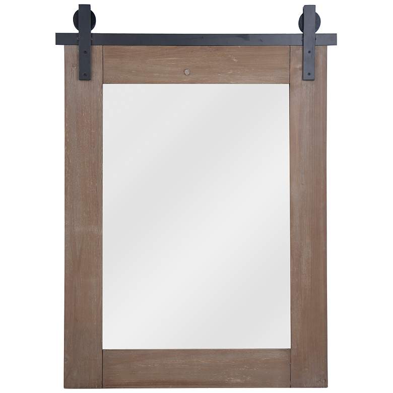 Image 1 Barn Mirror III Wood 30 inch x 40 1/4 inch Wall Mirror