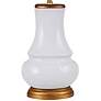 Barnaby White Porcelain Oval Gourd Accent Table Lamp