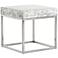 Barnard 22" Wide White Wash Concrete Modern End Table
