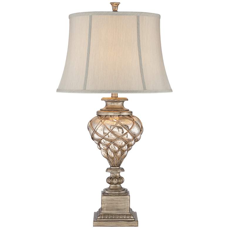 Image 6 Barnes and Iv Luke 35 1/4" Mercury Glass Lamp with Square Riser more views