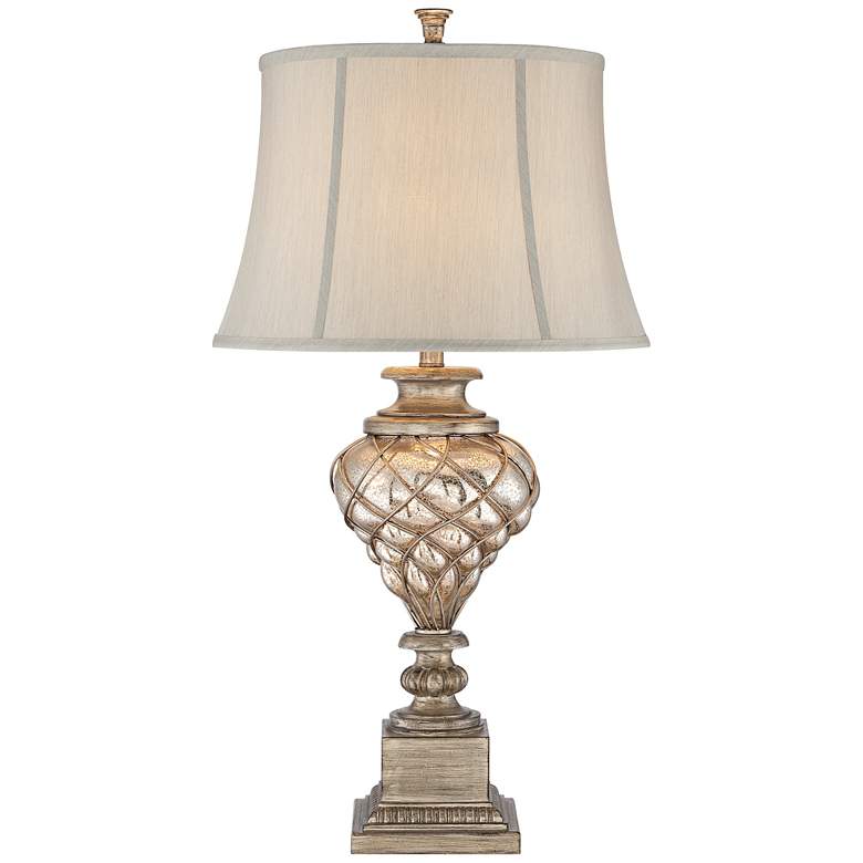 Image 6 Barnes and Ivy 33 3/4" Mercury Glass LED Night Light Lamp with Dimmer more views