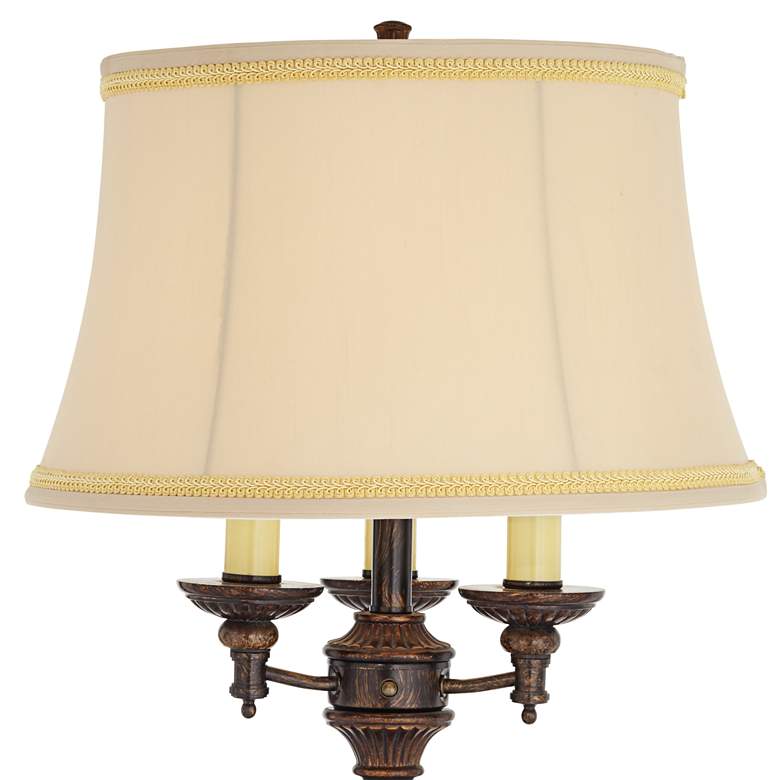 Image 4 Barnes and Ivy 64 1/2" Italian Bronze 4-Light Traditional Floor Lamp more views
